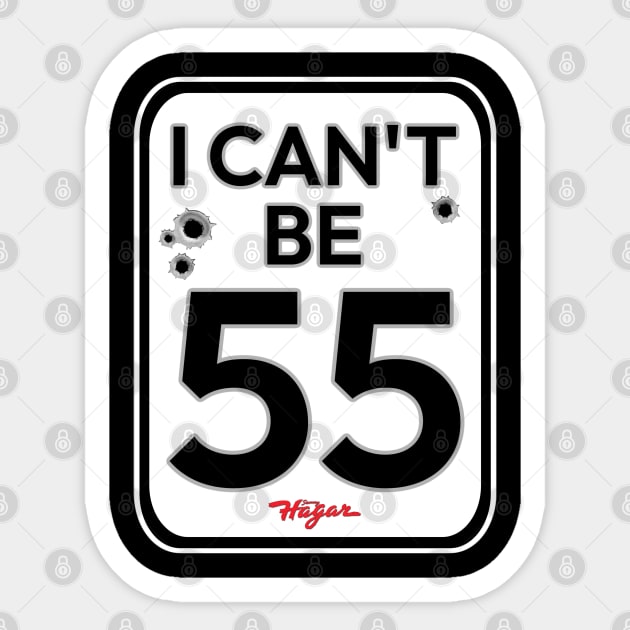 Birthday 55 Sticker by David Hurd Designs